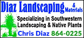 Diaz Landscaping & Materials Sponsorship Banner
