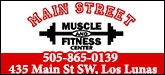 Main Street Muscle and Fitness Center Sponsorship Banner